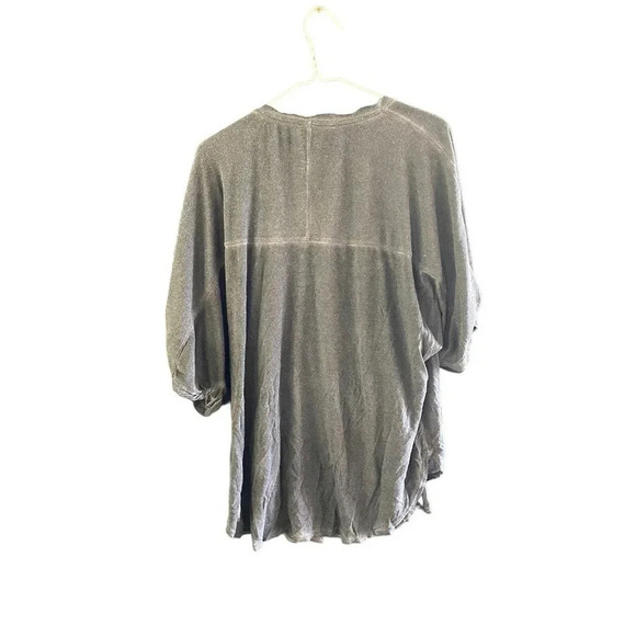 FP Movement Women's Gray Half Sleeve Ruffle Blouse Top Size M - Picture 4 of 4